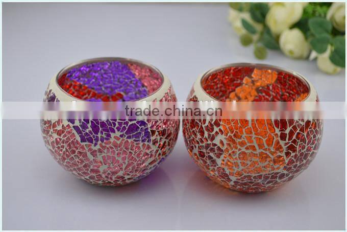 bling mosaic candle holder factory price