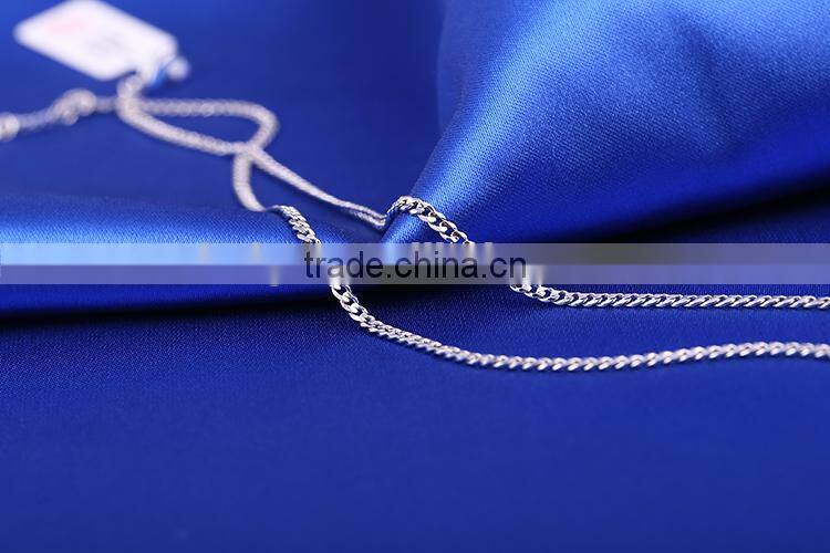 hot new products for 2015 latest design rhodium plated curb chain necklaces jewellery