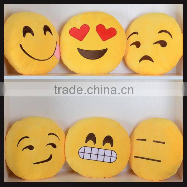 handmade super soft plush stuffed pillow emoji toy