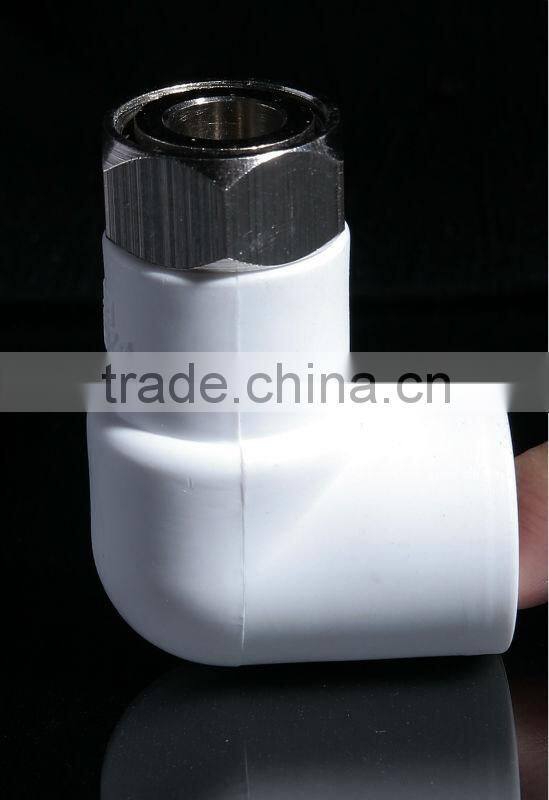 eco friendly PPR Pipe fittings 20-32mm Demountable Female Elbow