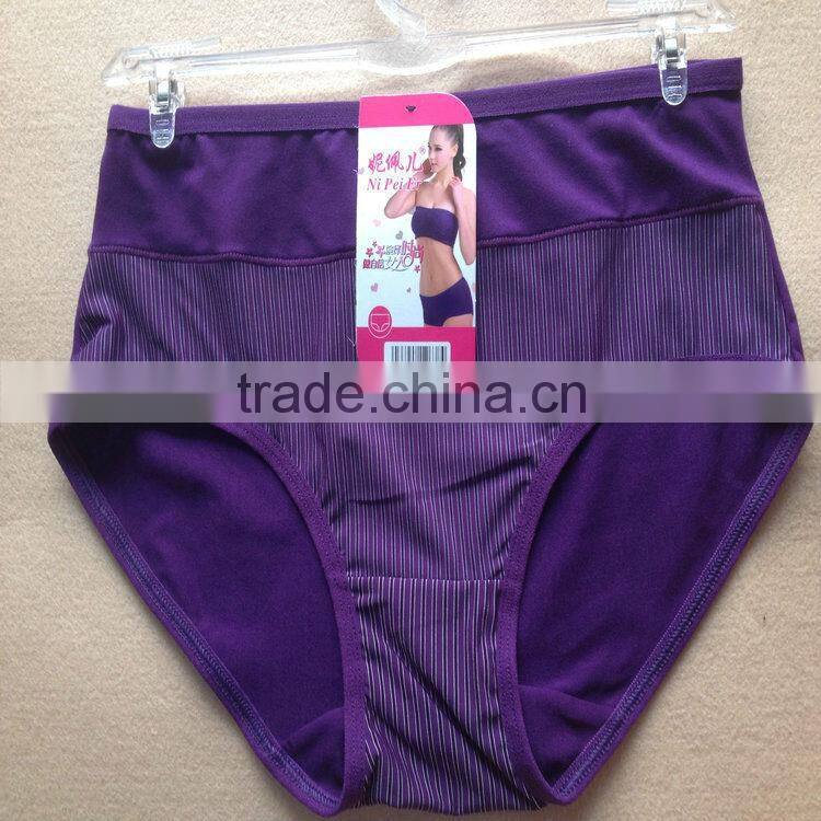 0.49USD High Quality Mixing Colors Cotton Material Large Size Fat Sexy Ladies Panties/Thongs (jlhnk214)