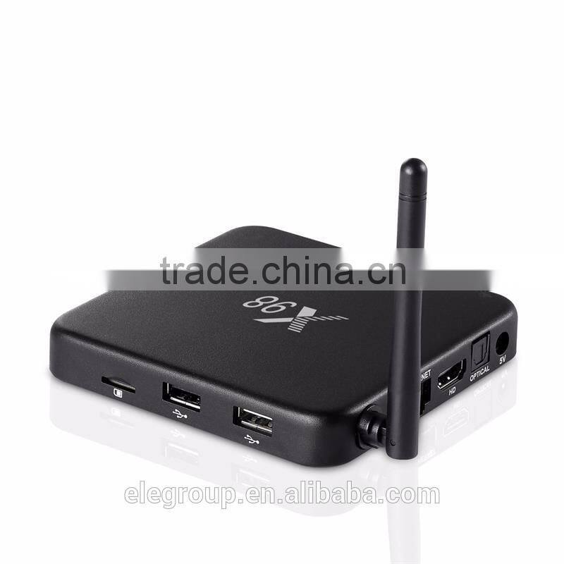 2016 New design X98 OTT smart box S905 Quad Core RAM 2G+ROM 16G Android 5.1 tv box factory direct