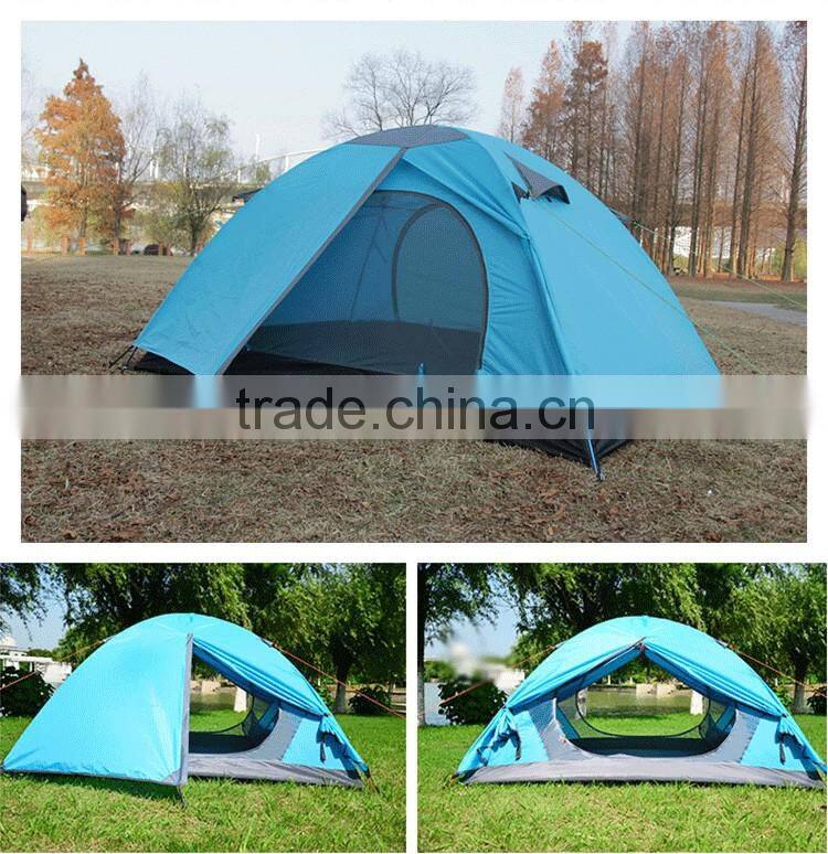 Hotsell Waterproof Double Layer 2 Person 3 Season Aluminum Rod outdoor camping tent