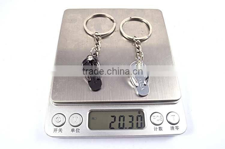 custom metal keychain promotional cute shoes keychain