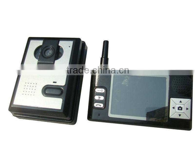 2.4 inch Battery operated Wireless Color Gate Video Door Phone
