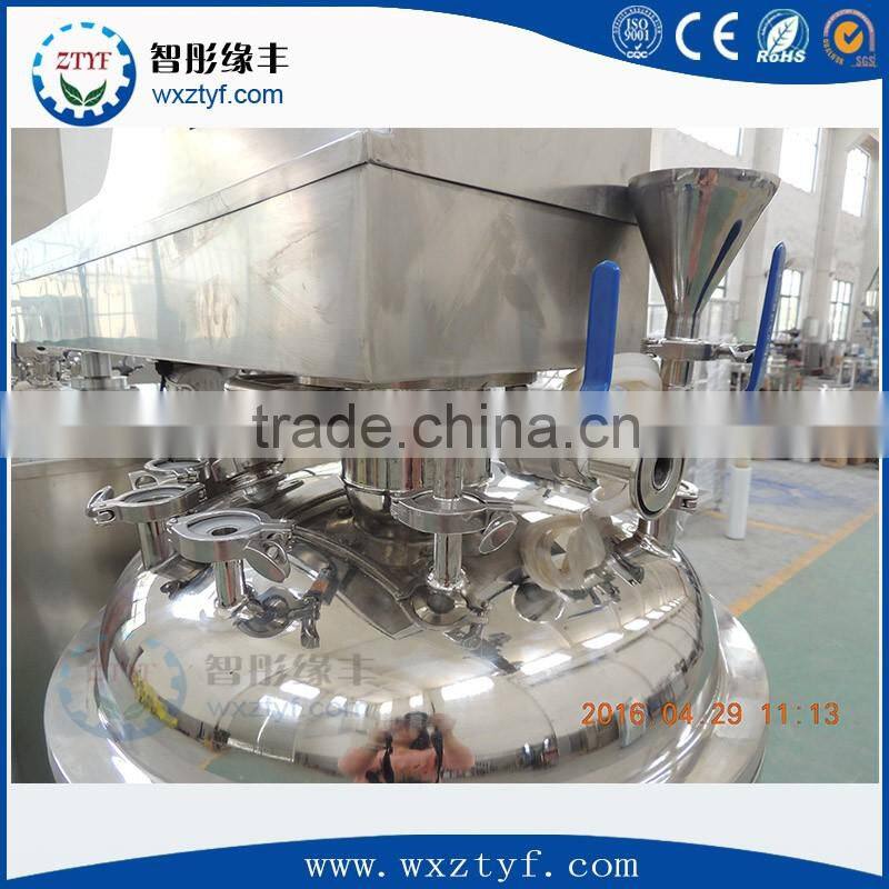bottom homogenizer electrical heating Vacuum Emulsifying Mixer (Hydraulic lift)