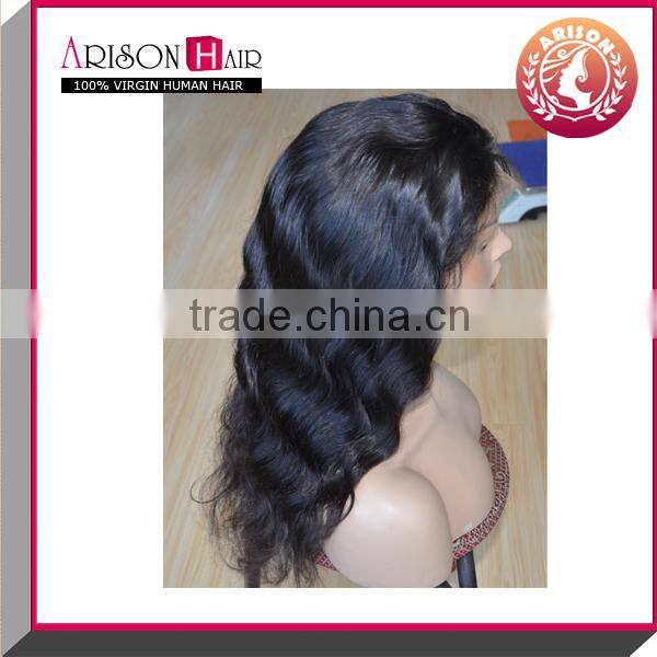 Top quality brazilian body wave hair for black women synthetic lace front wig