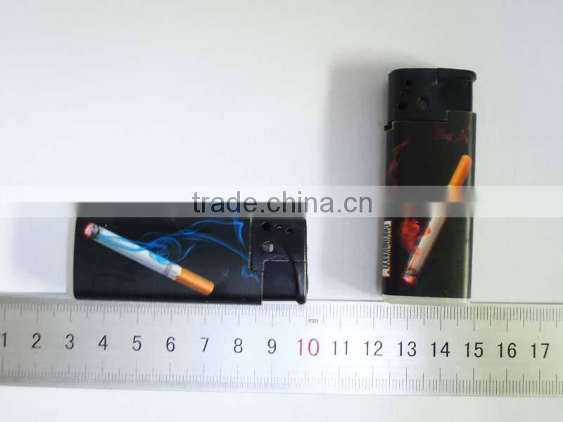 custom picture cover electronic windproof cigarette lighter