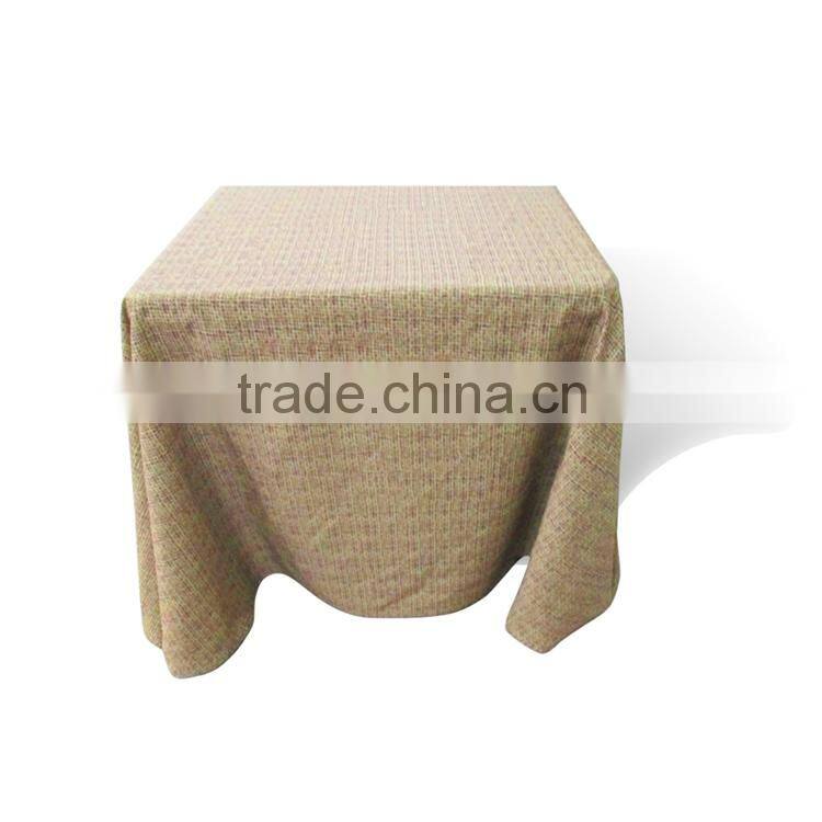 2015 Hot Selling Latest Designs Custom Tag 100% Polyester Table Cloth