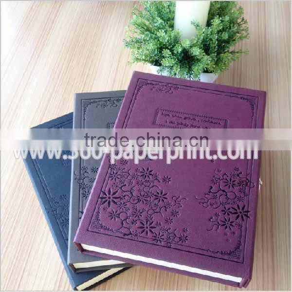 high quality lockable diary book, hardcover blank notebook with lock
