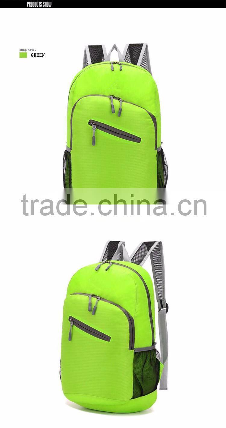 outdoor can be folding traveling backpack ultra light hiking shoulder bag