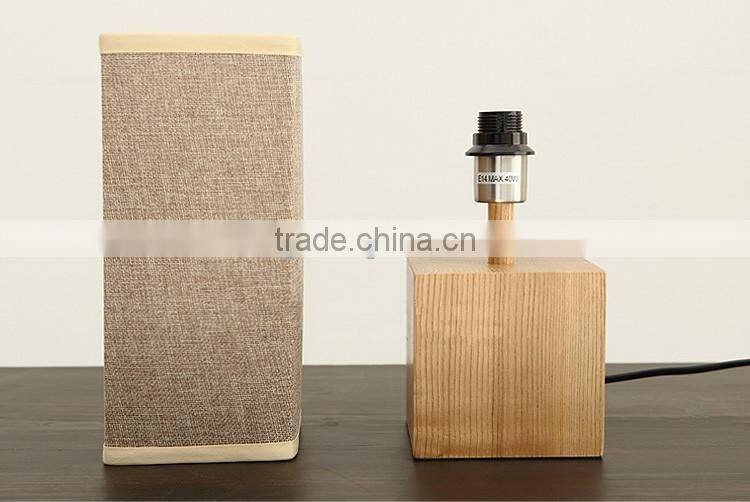 Guzhen table lamp bedside table light wood table lamp