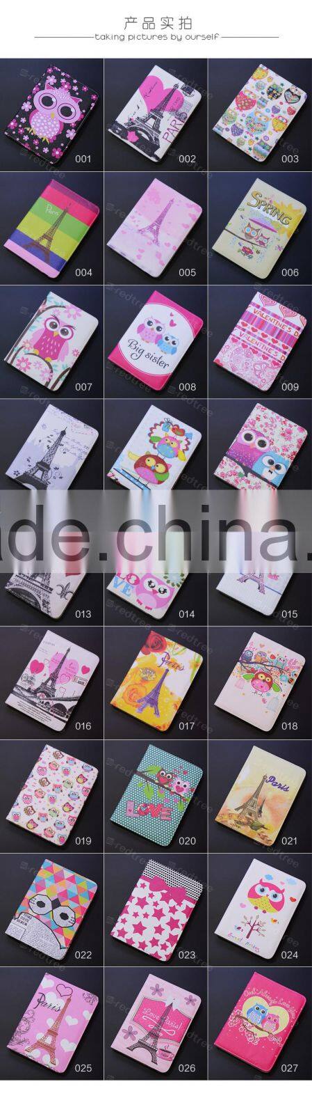Chinese cute lady girl protector leather cover tablet cases for ipad