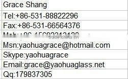 Glass curtain wall with hanging tempered glass CCC EN12150 ISO9001