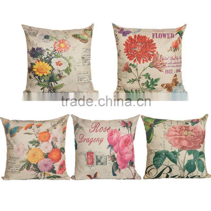 cheap digital printed decorative throw pillow