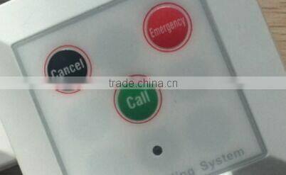 Beautiful in colors LED display wireless nurse call button for patient emergency service call bell system
