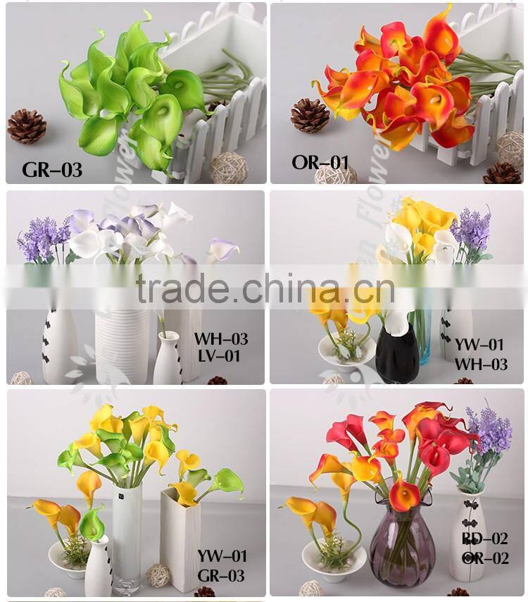 2016 Mini Calla Lily Real Touch Artificial Flowers wholesale for Home Wedding Party Decoration Decorative Flowers