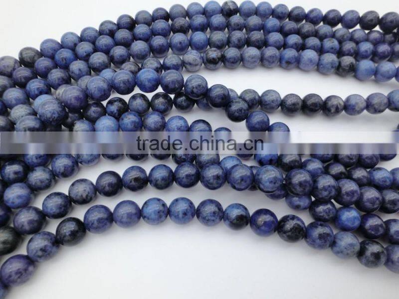 High quality blue point round gemstone round beads