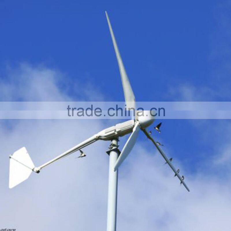 PROMO! 1.5kw wind power generation, residential fixed pitch small wind turbine 1.5kw 24v 48v 240v 360v