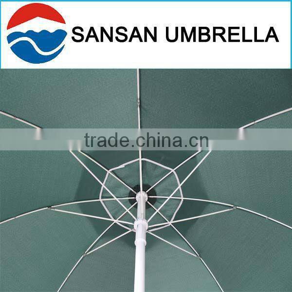 180CM green wholesale polyester fabric windproof beach umbrella