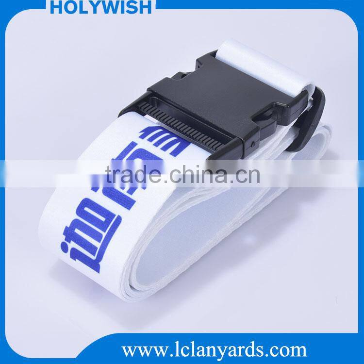 Special logo designed printing luggage safety belt with adjustable buckle