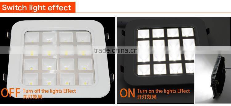 ultra thin recessed 4w 9w 16w 25w led grille light, led panel light