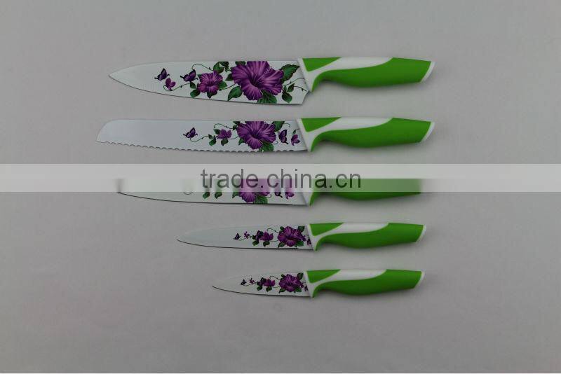 New design color kitchen knife set