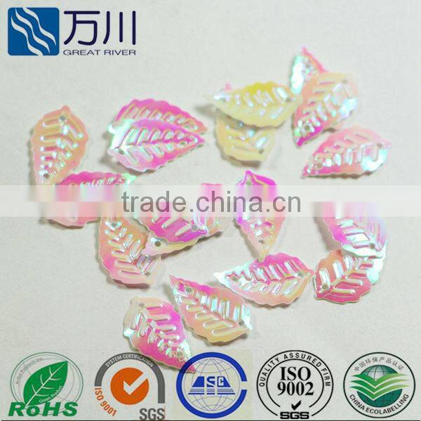 New Fashion High Quality Multi Color Leaf Shaped Sequins for Wedding Dress