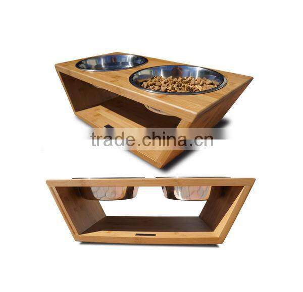 Good Quality Bamboo Dog Bowl