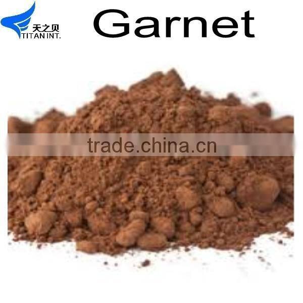 High hardness Garnet slag, garnet water jet cutting for Sandblasting for sand blasting with high quality