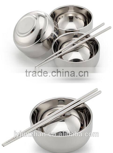 Stainless Steel salad bowl with nice design and high quality made by Junzhan Factory directly