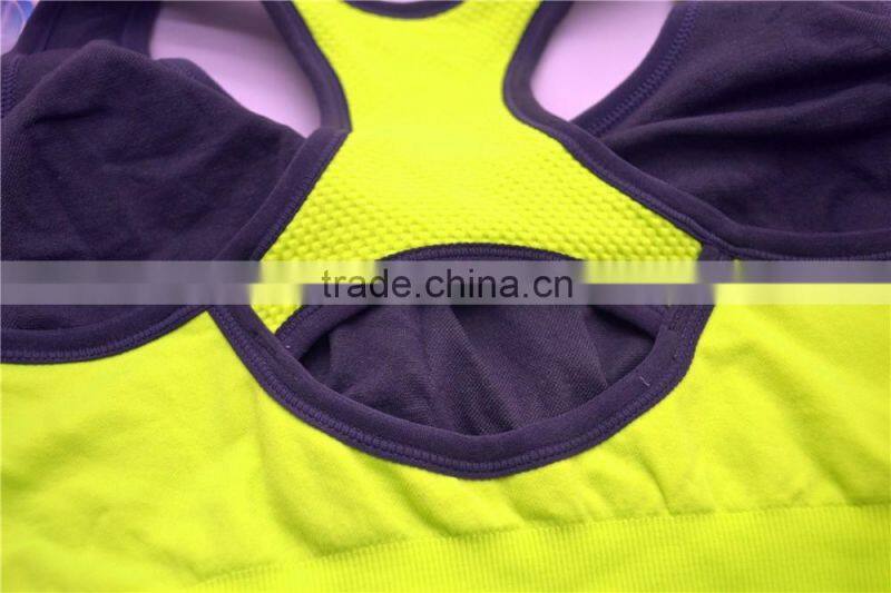 Sexy seamless yoga tops women underwear sports bra