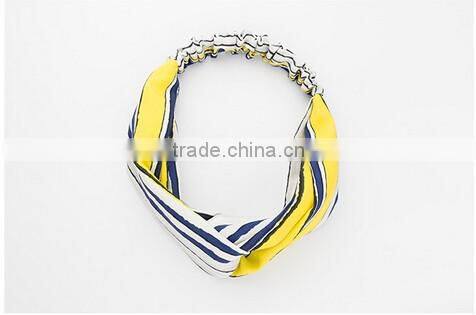 >>new Design fashionable cute girls hair accessories stripe headwraps/