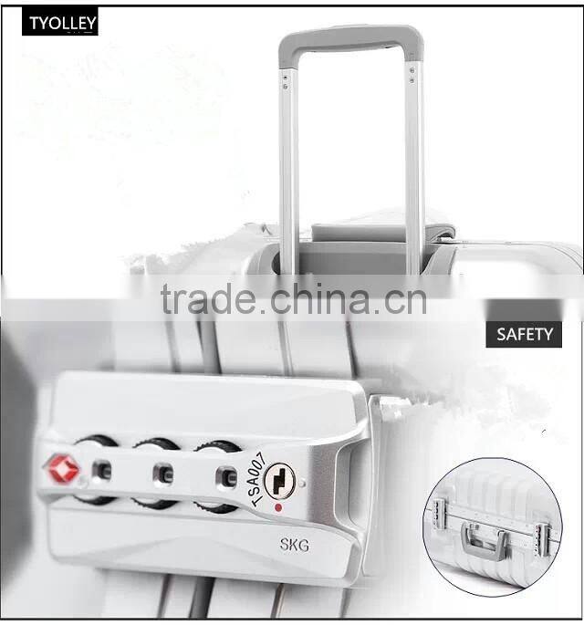 Twill alumimum frame trooley luggage/suitcase/case