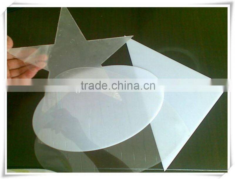 lightweight plastic transparent board with irregular shapes