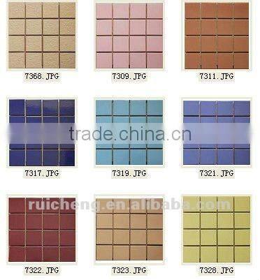 Mosaic Building Material Ceramic Wall TIle for swimming pool 73X73mm