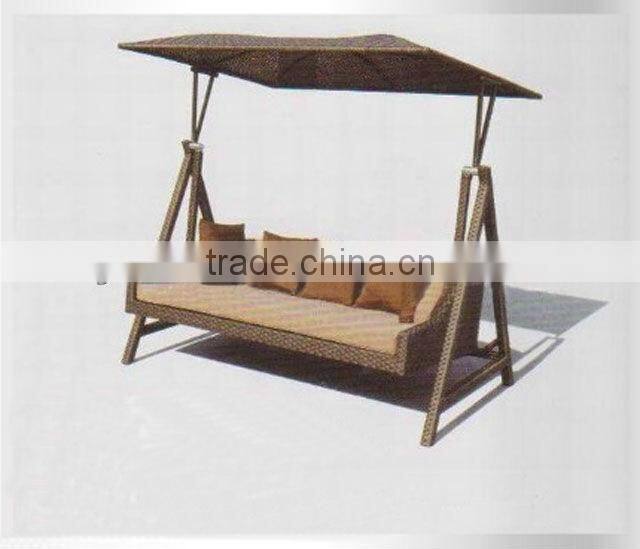 weatherproof outdoor rattan hammock with stand