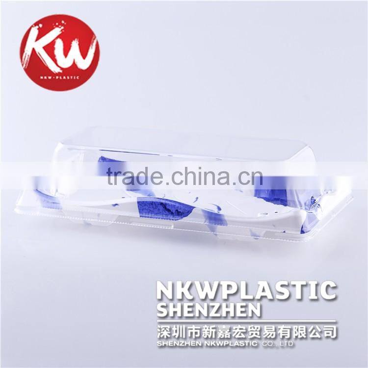 KW-0001 Disposable Platic Customized pattern sushi to go box/container for take away