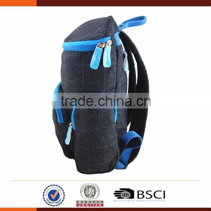 Customizable Plain Cotton Square Backpack College Bag