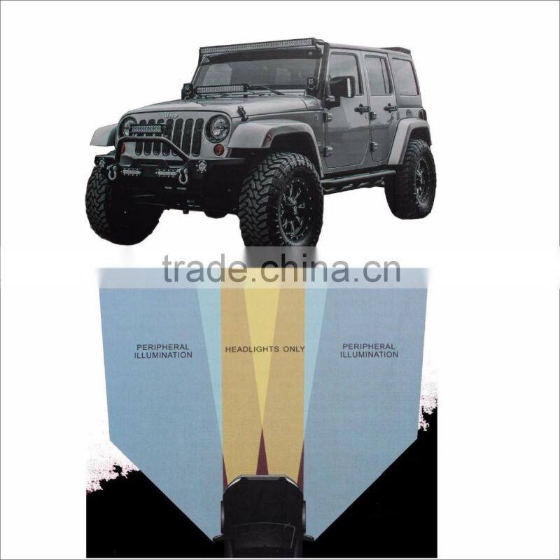 Jeep Wrangler JK 07+ LED Off road side LED Mirrors Attachments with Auxiliary Light and Turn Signal