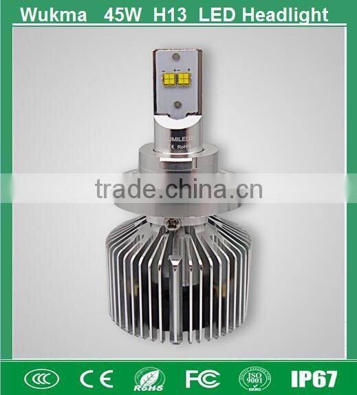 45W High Power Led Headlight Bulb H7, H4 H7 H8 H16 H13 9007 9012 HB4 Car Led Headlight Conversion Kit