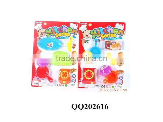 Plastic kids kitchen play set