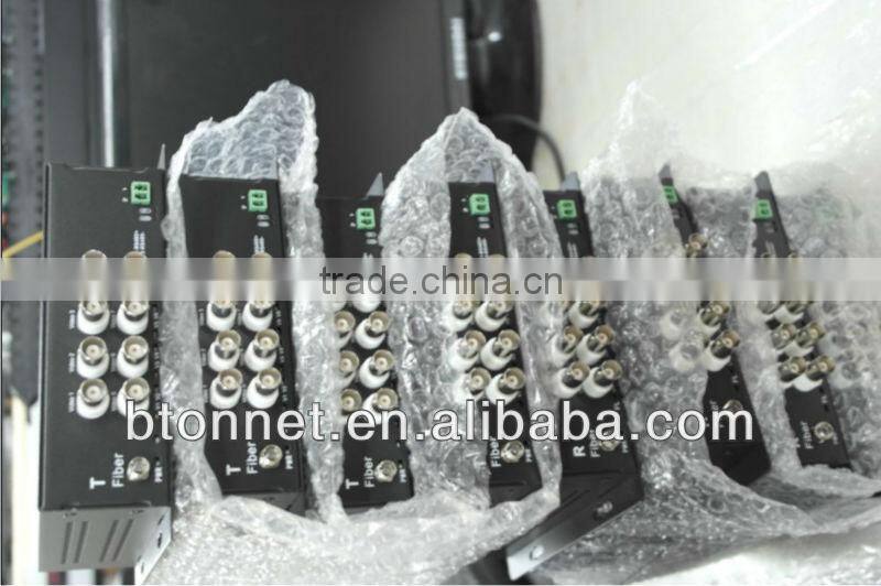16Ch fiber optic CCTV Video Transceiver