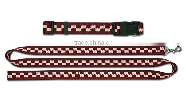 New design unique OEM custom elastic pet leash and collar