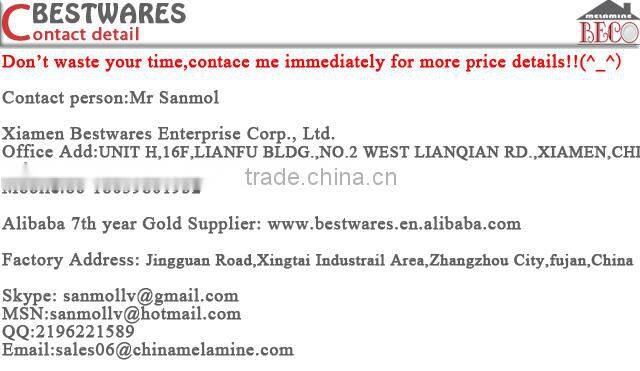 Hot sale melamine indoor decoration cup and saucer flowering pot