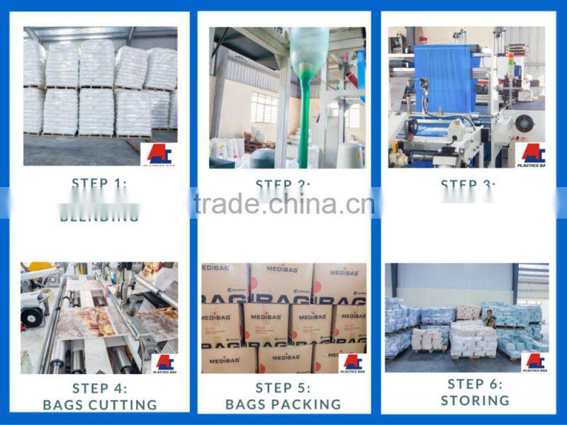 Clear Transparent Flat Plastic Bag Flat Bag with Bar code Customized