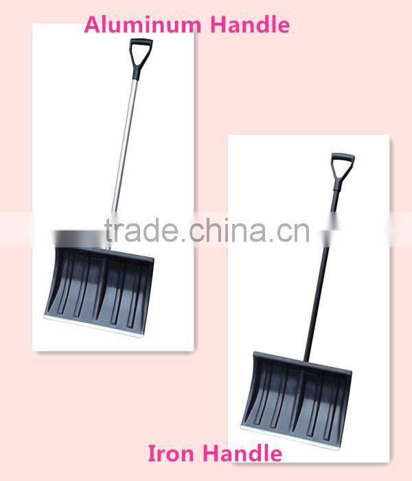 Winter Garden Cleaning Tool Plastic Spade Metal Aluminum Handle Snow Shovel for Roof