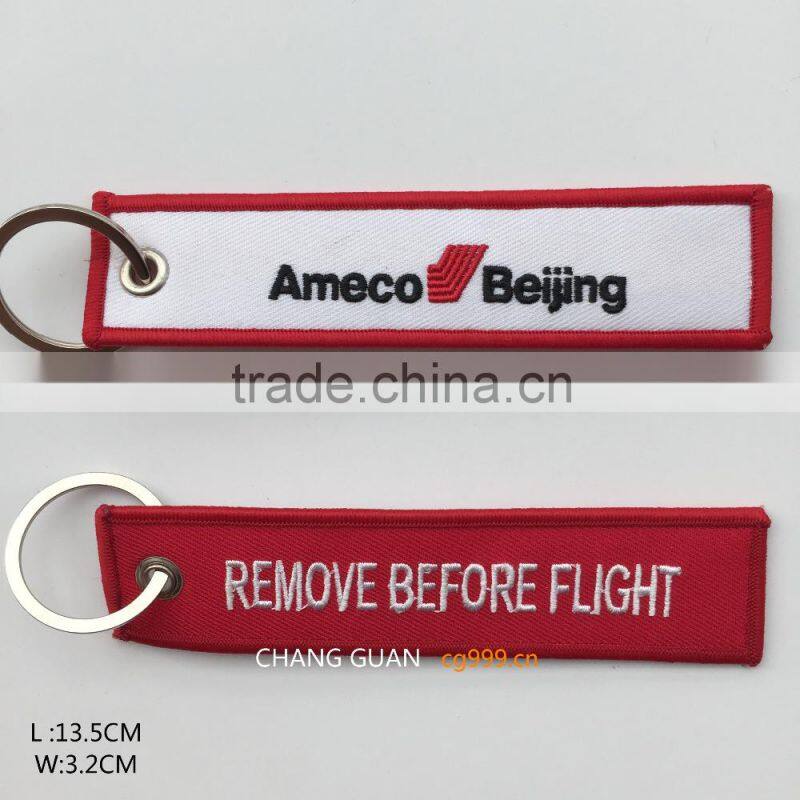 The embroidery key ring