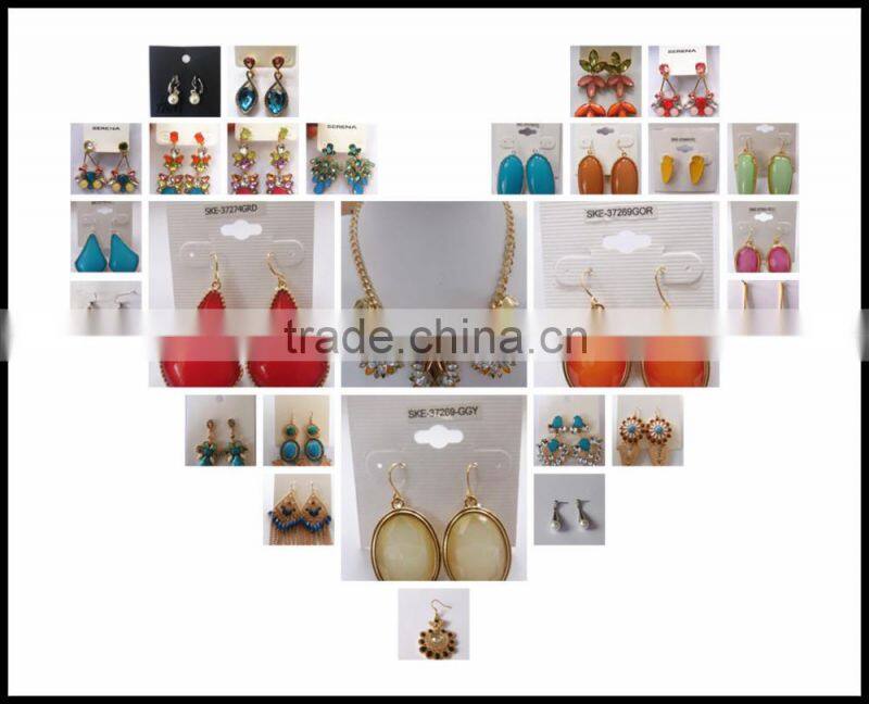 cheap earrings made in china Women Charms silver piercing ring type earrings