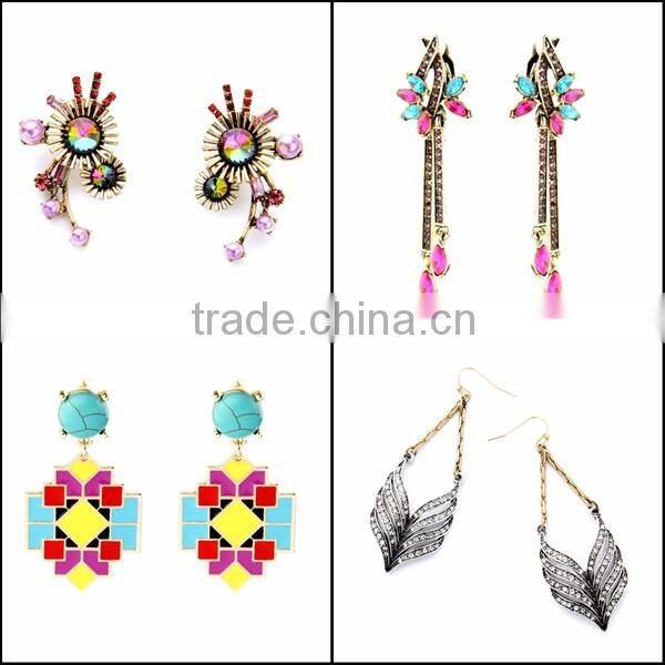 In stock 2016 Fashion Dangle Long Earring New Design Wholesale High quality Jewelry SKC1588